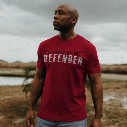 Blessed Be The Defender T-Shirt - Red