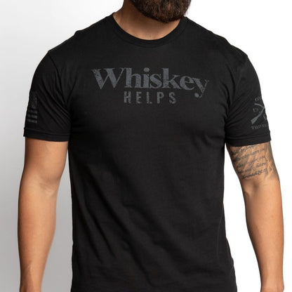 Whiskey Helps™ T-Shirt - Black