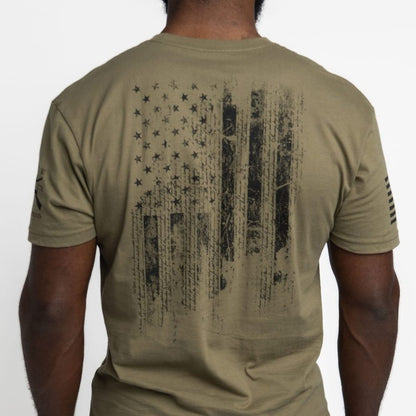 1776 Flag - Military Green