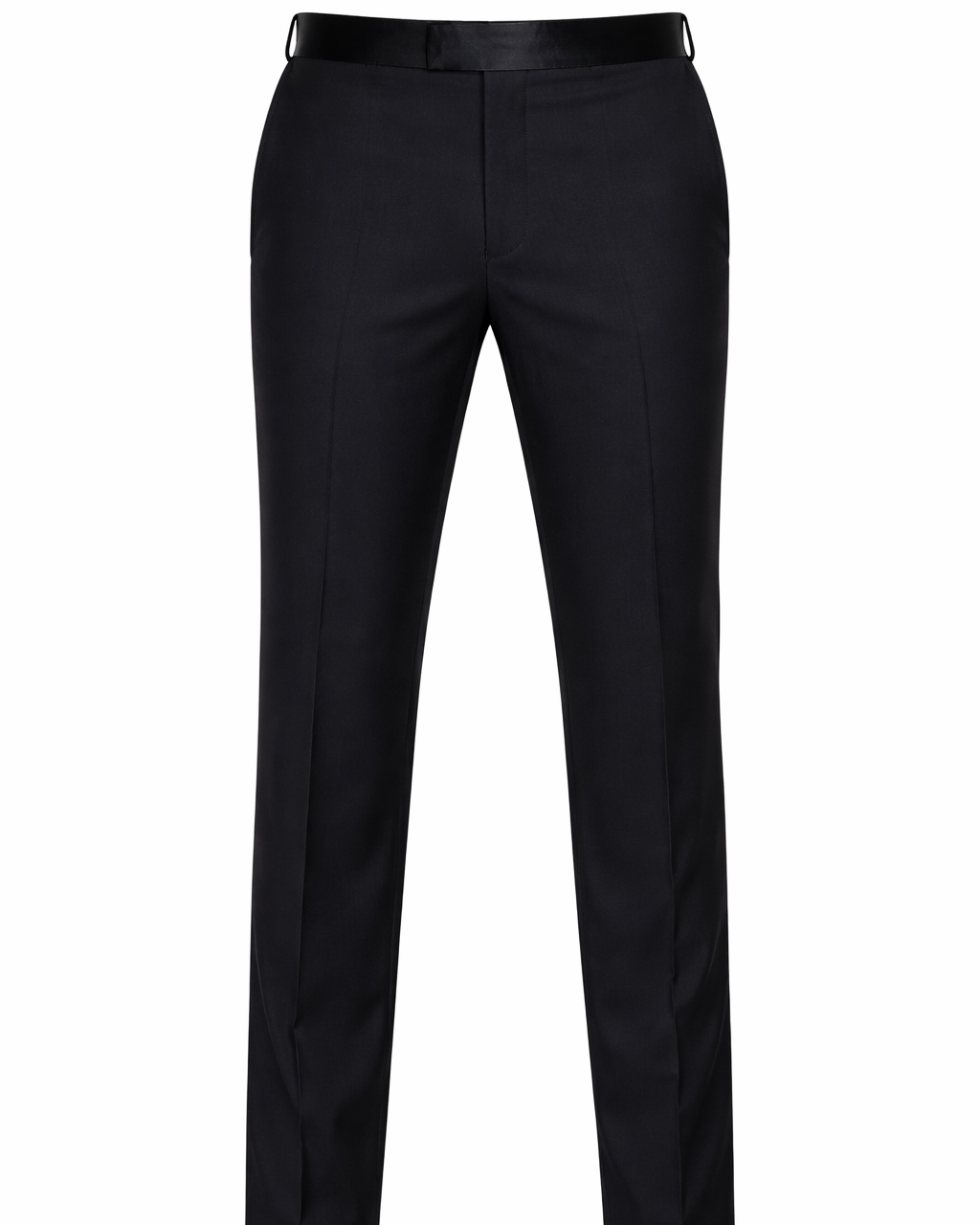 Men's Black Peak Lapel Wool Slim Fit Tuxedo