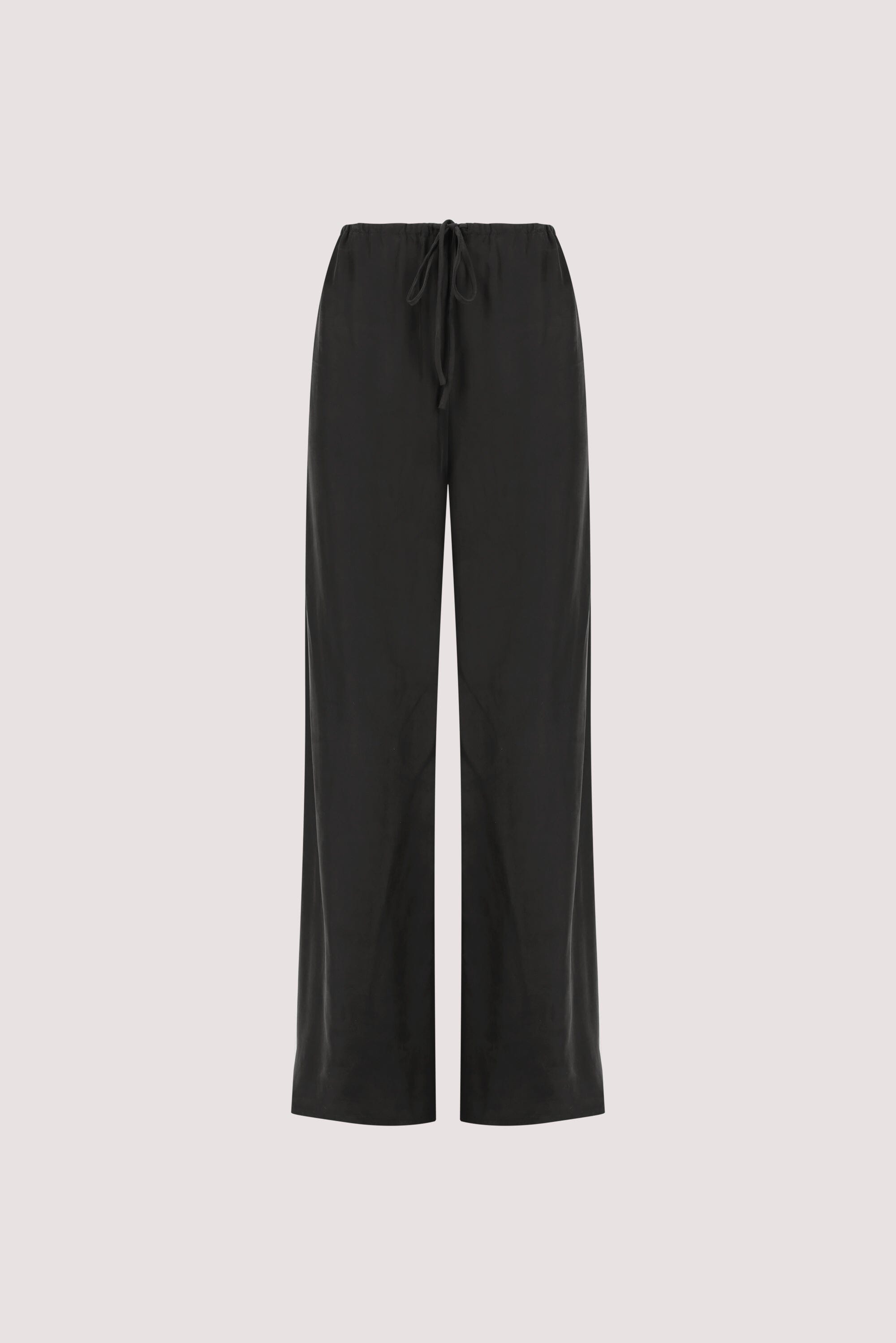 ADDIE BLACK CUPRO DRAWSTRING PANT
