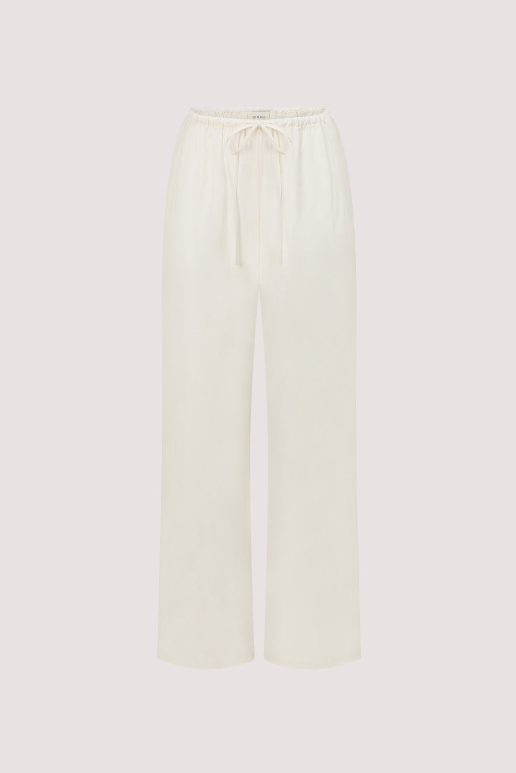 ADDIE WHITE CUPRO DRAWSTRING PANT
