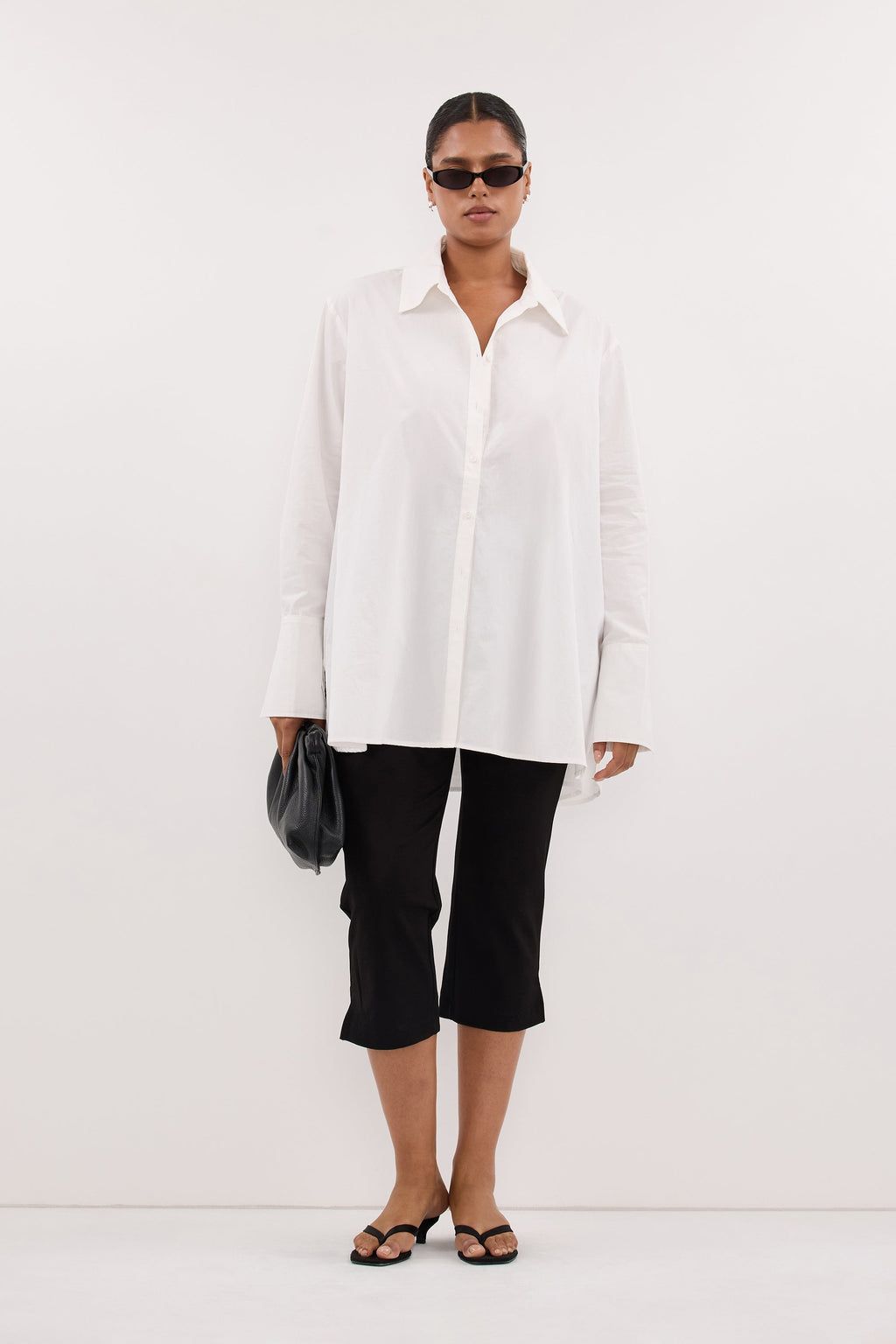 RAE WHITE LIGHT WEIGHT COTTON SHIRT