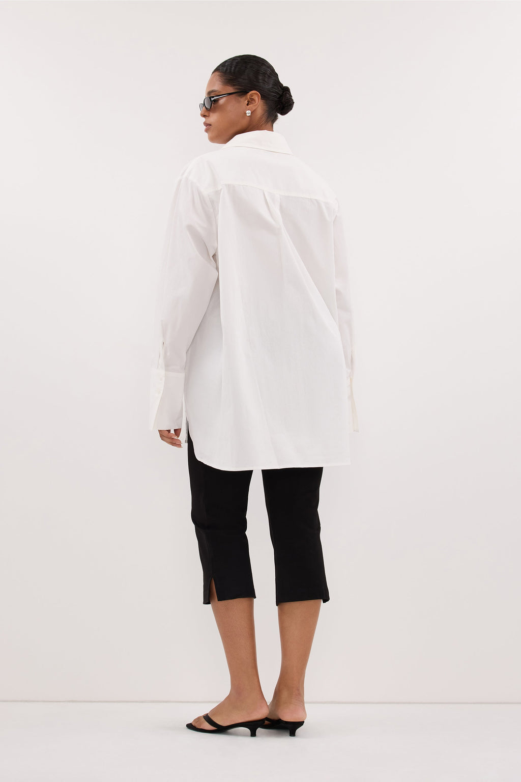 RAE WHITE LIGHT WEIGHT COTTON SHIRT