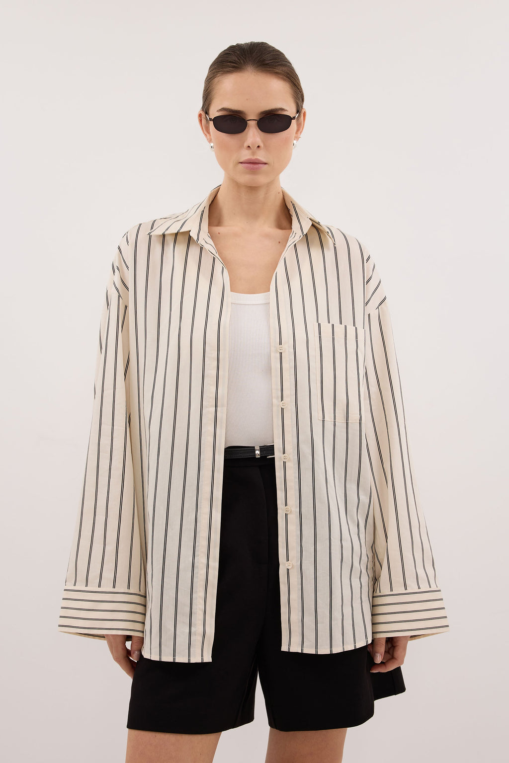 FABLE CREAM SILK BLEND SHIRT