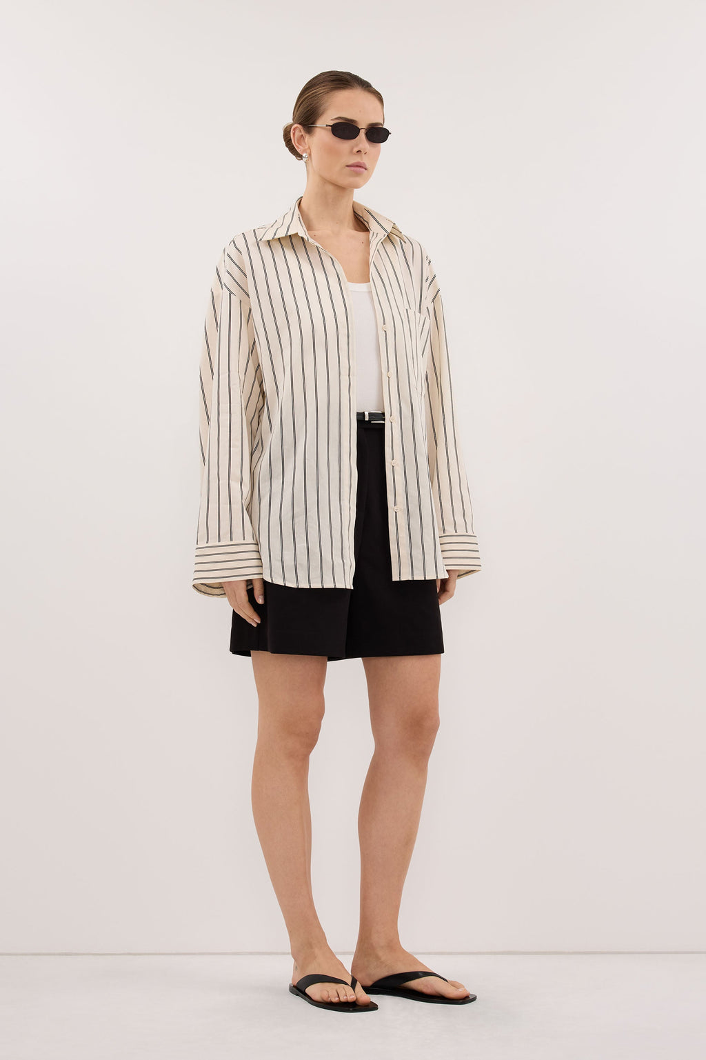 FABLE CREAM SILK BLEND SHIRT