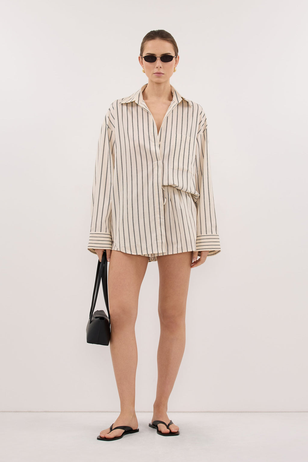 FABLE CREAM SILK BLEND SHIRT