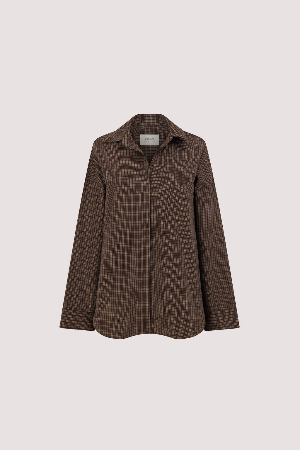 MARA CHOC CHECK COTTON SHIRT