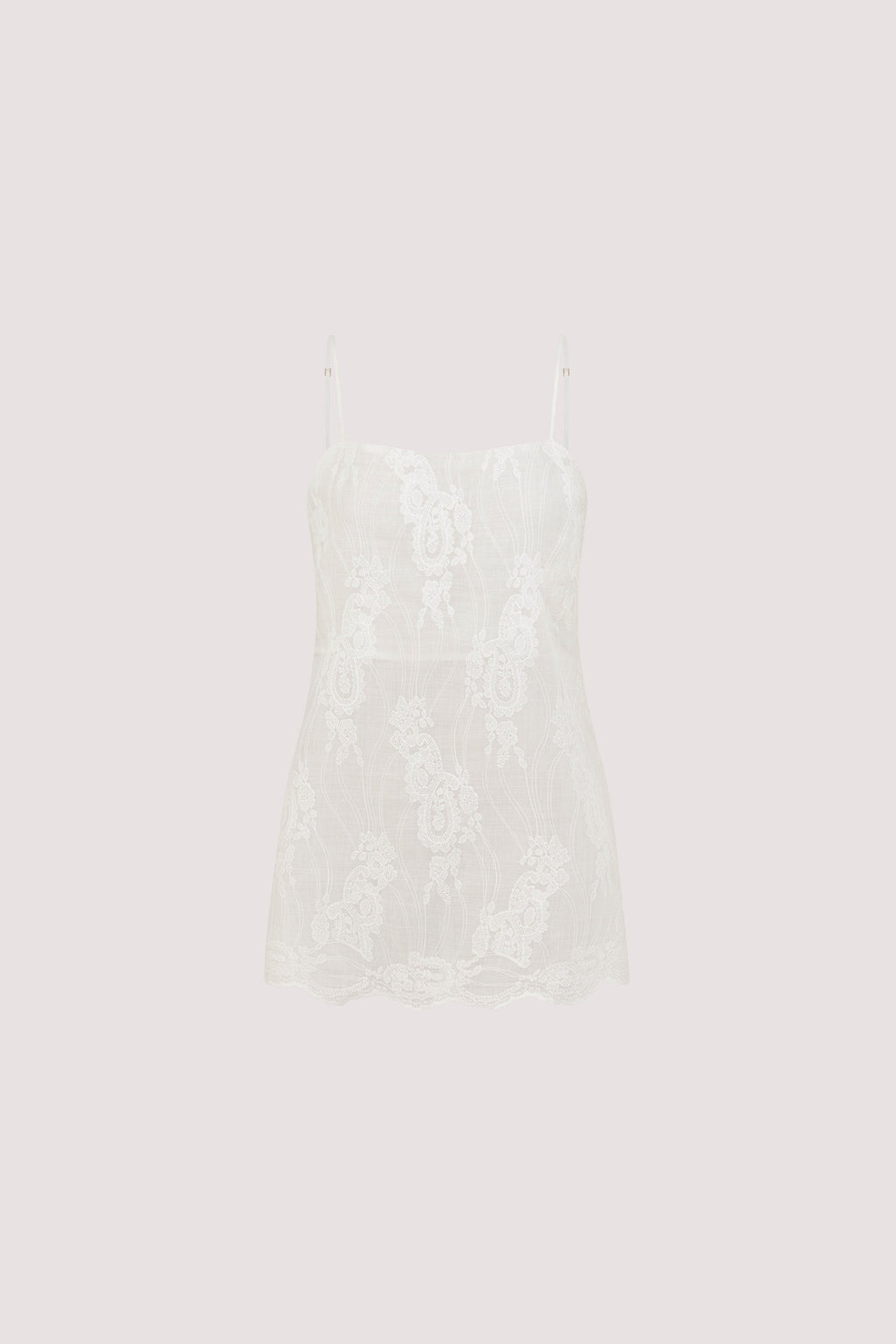CORDELIA WHITE RAMIE CAMI TOP