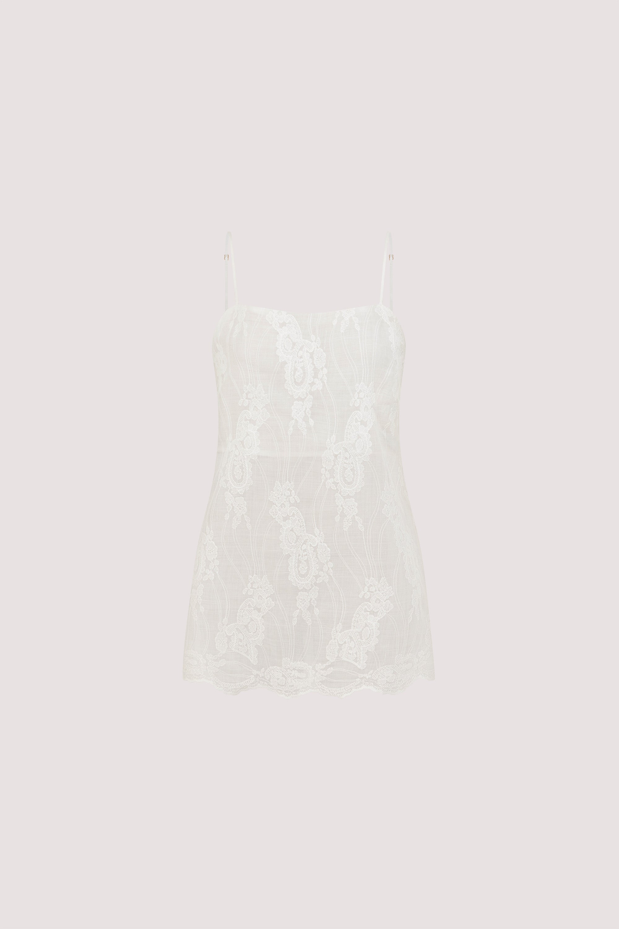 CORDELIA WHITE RAMIE CAMI TOP