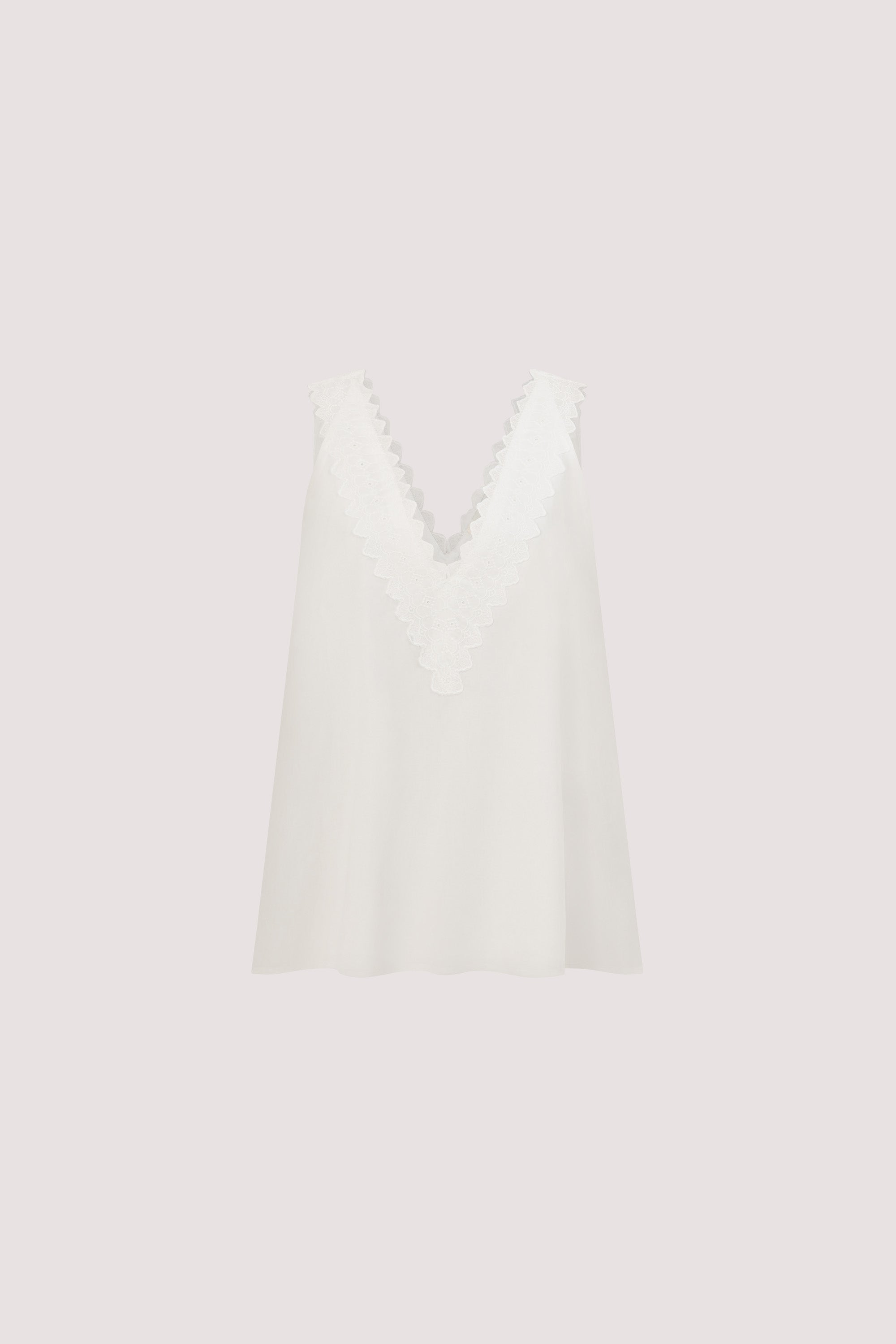 ANNABEL WHITE V NECK TOP