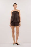 MARA CHOC CHECK COTTON TOP