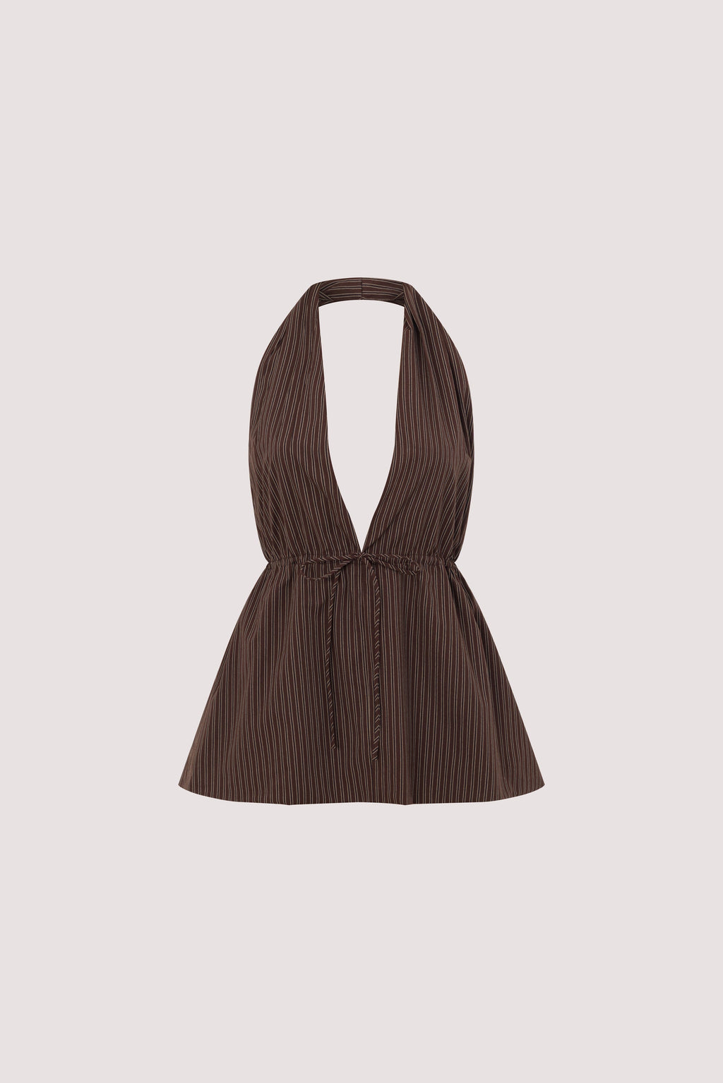 SOLACE CHOC STRIPE COTTON TOP
