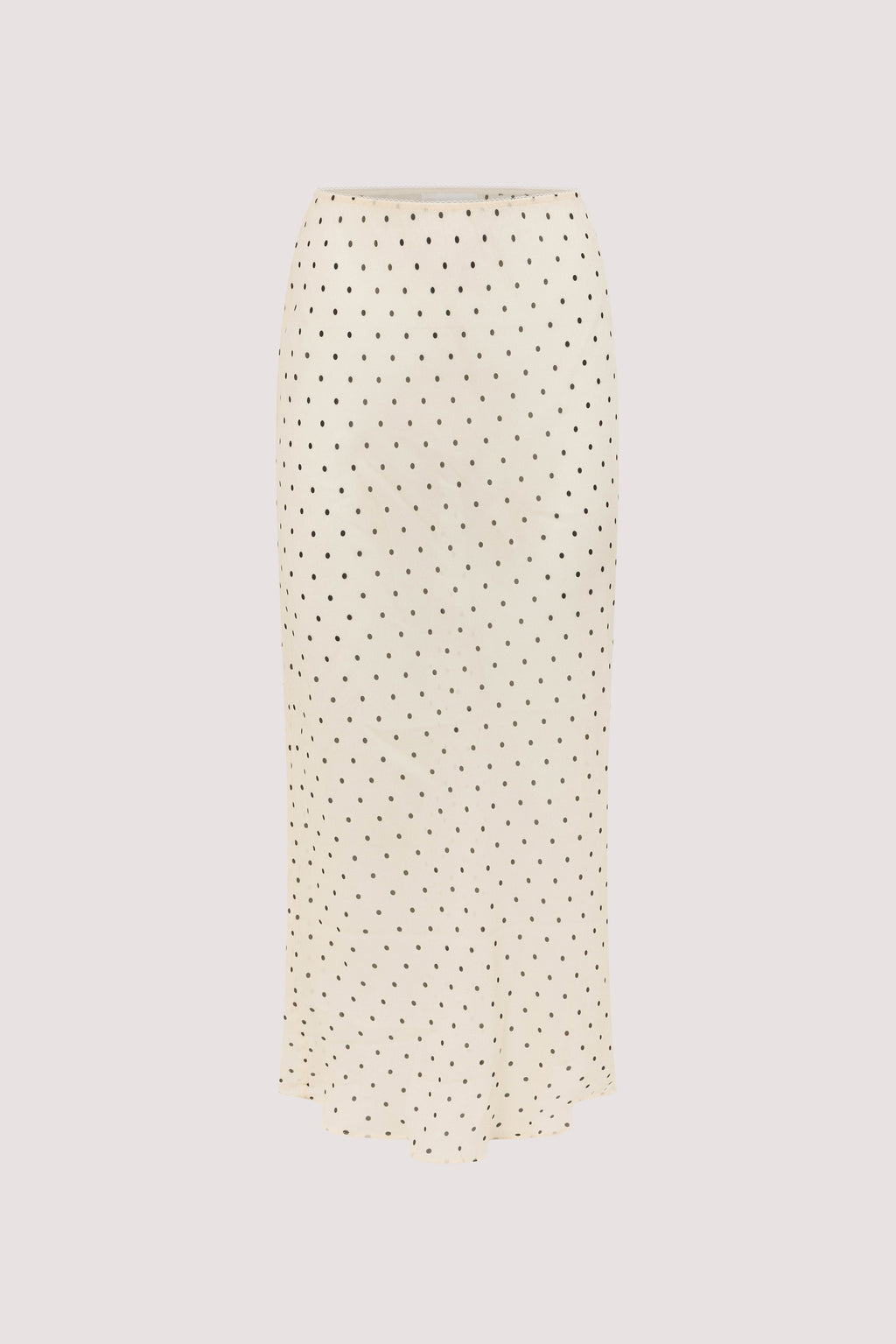 VANESSA SANDSTONE SHEER SPOT MIDI SKIRT