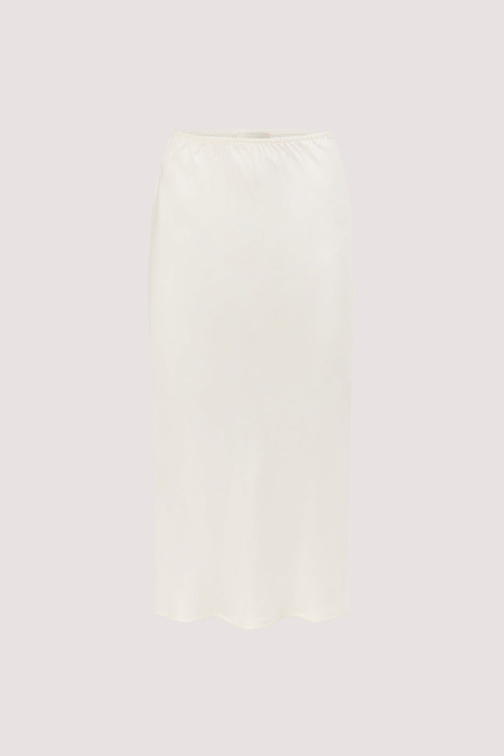 ARELIA WHITE CUPRO MIDI SKIRT