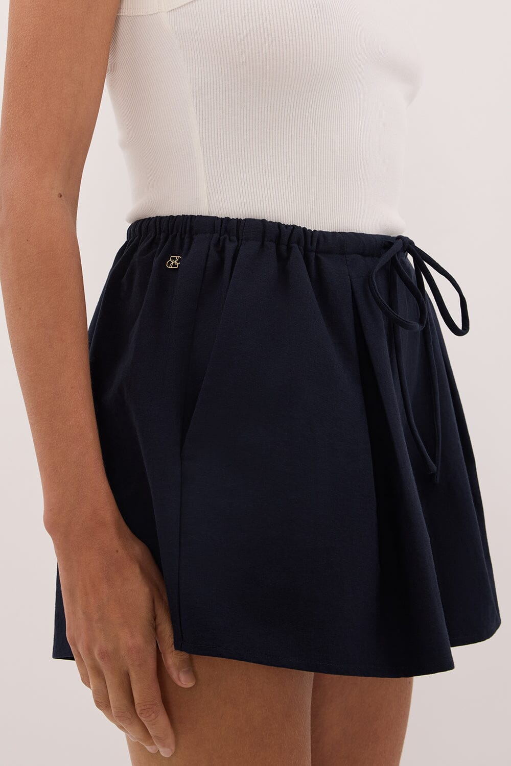 RHEA INK DRAWSTRING COTTON SHORT