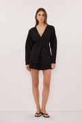 EDENA BLACK COTTON SHORT