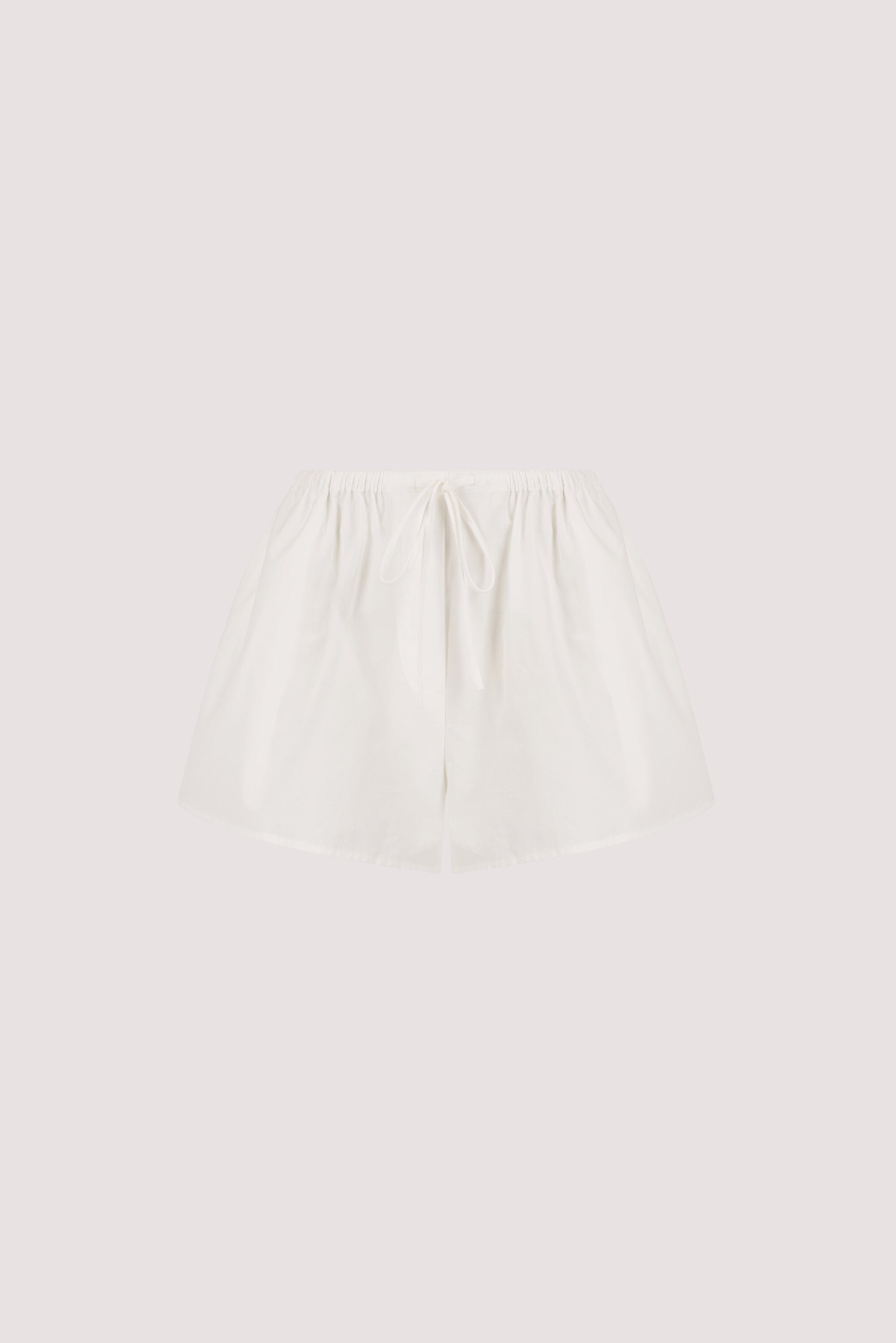 EDENA WHITE COTTON SHORT