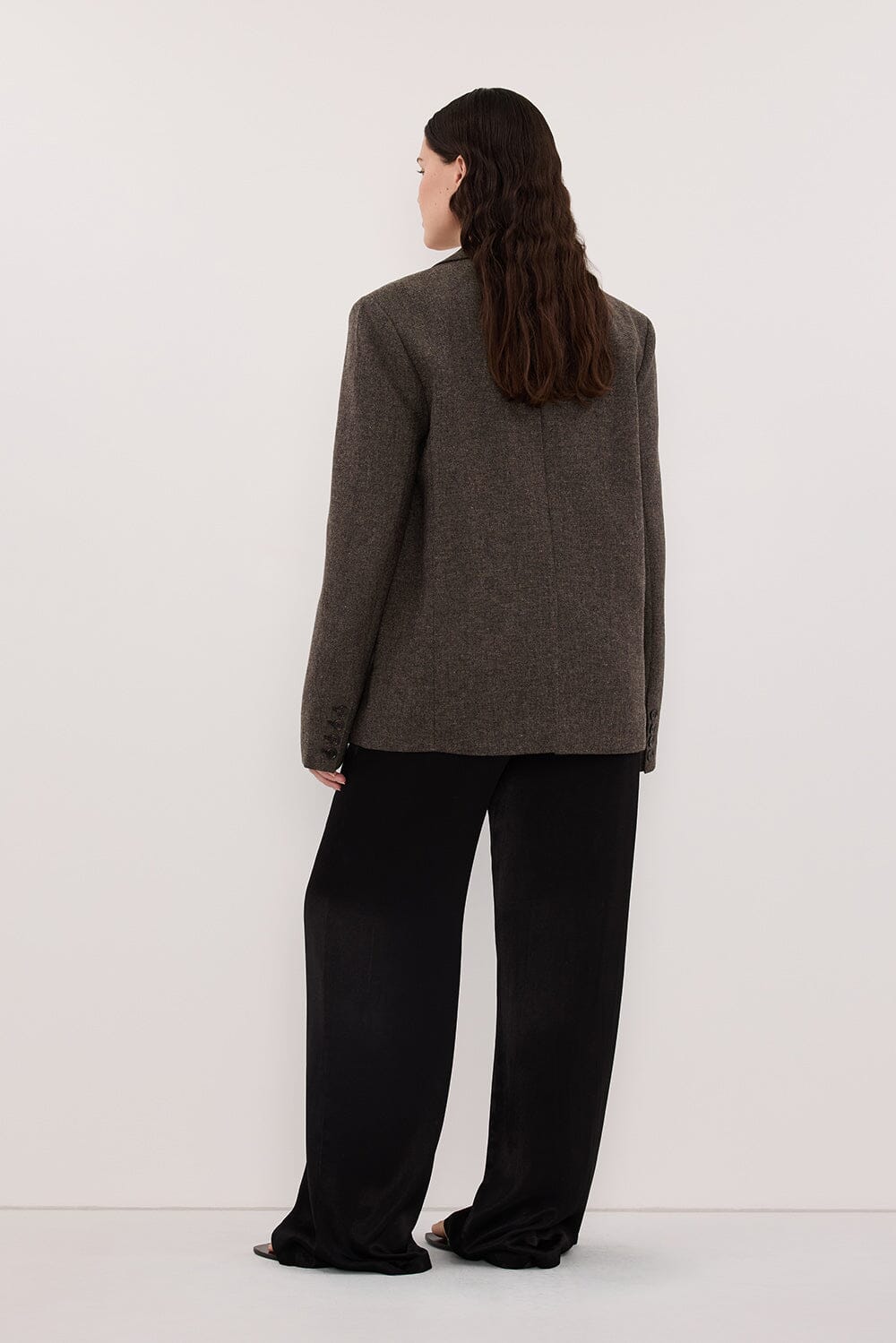 MYA BLACK SATIN PANT