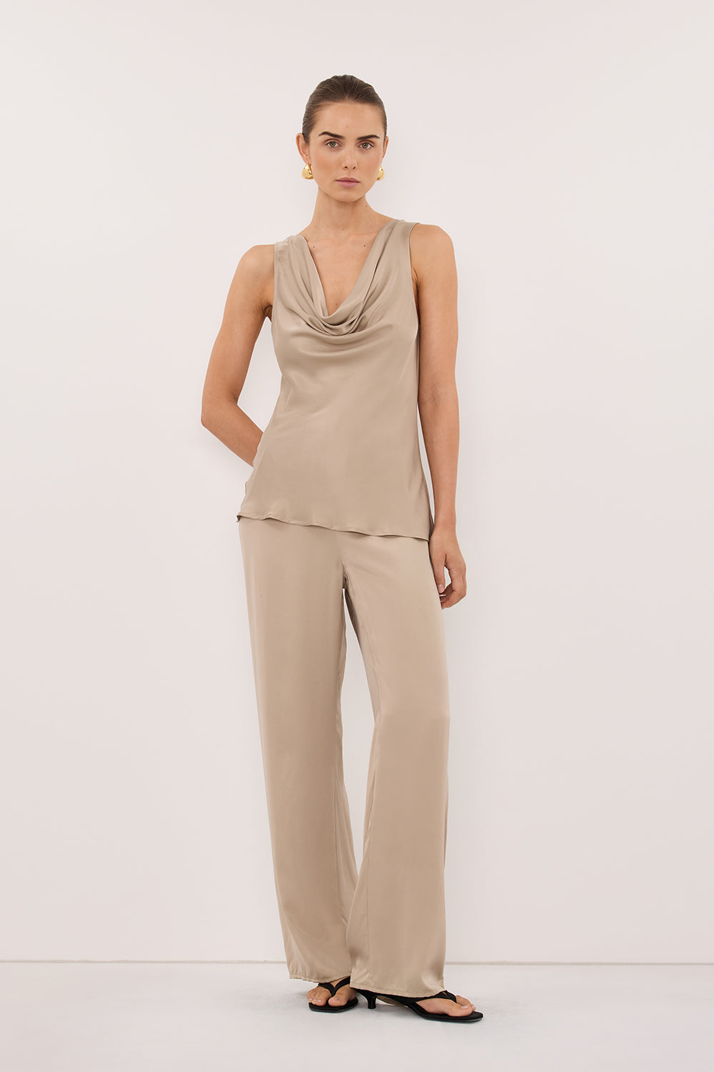 PERCY GOLD SILK PANT