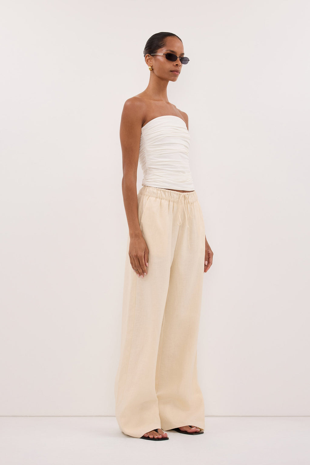 NOA SANDSTONE LINEN PANTS