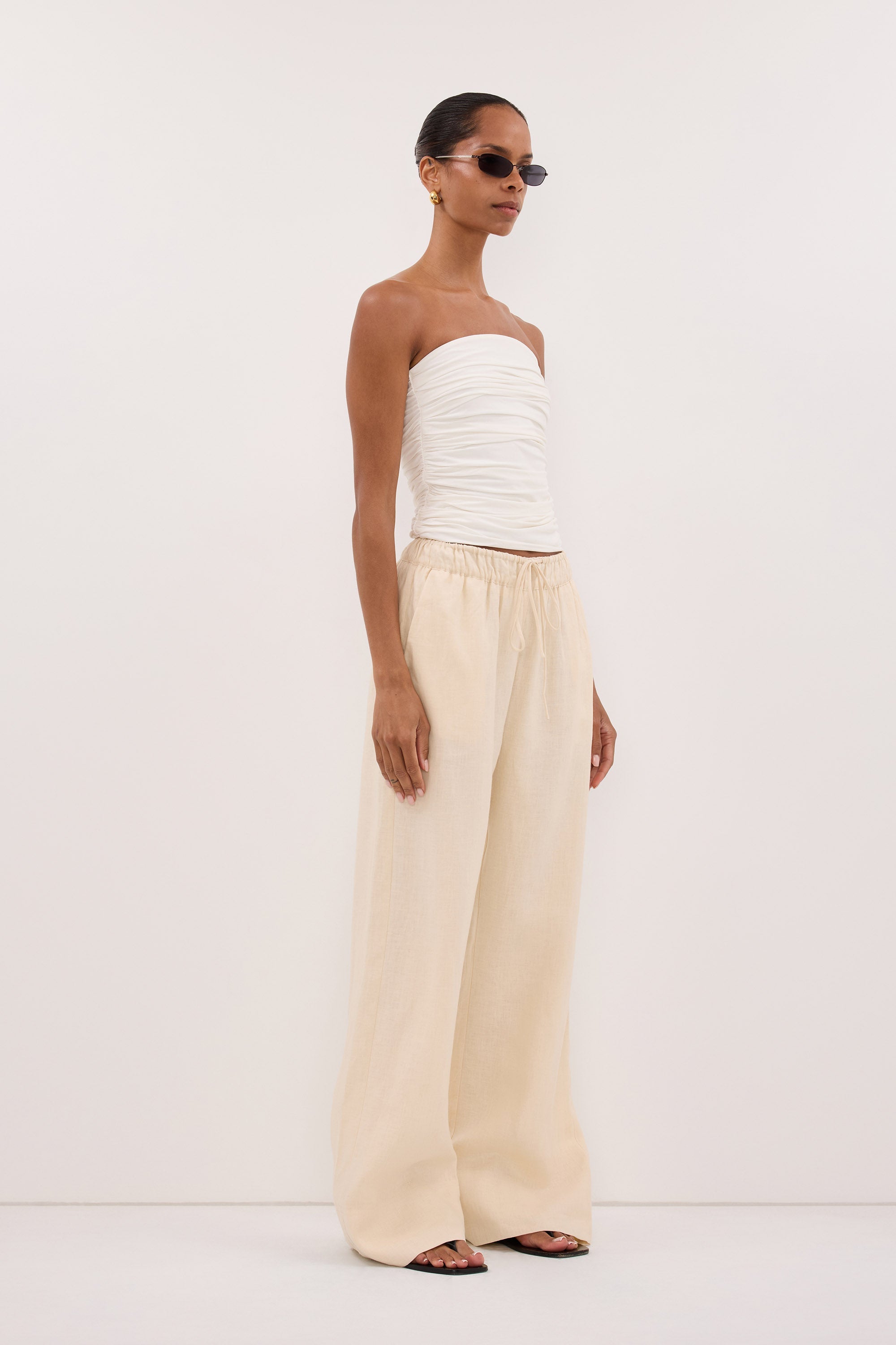 NOA SANDSTONE LINEN PANTS