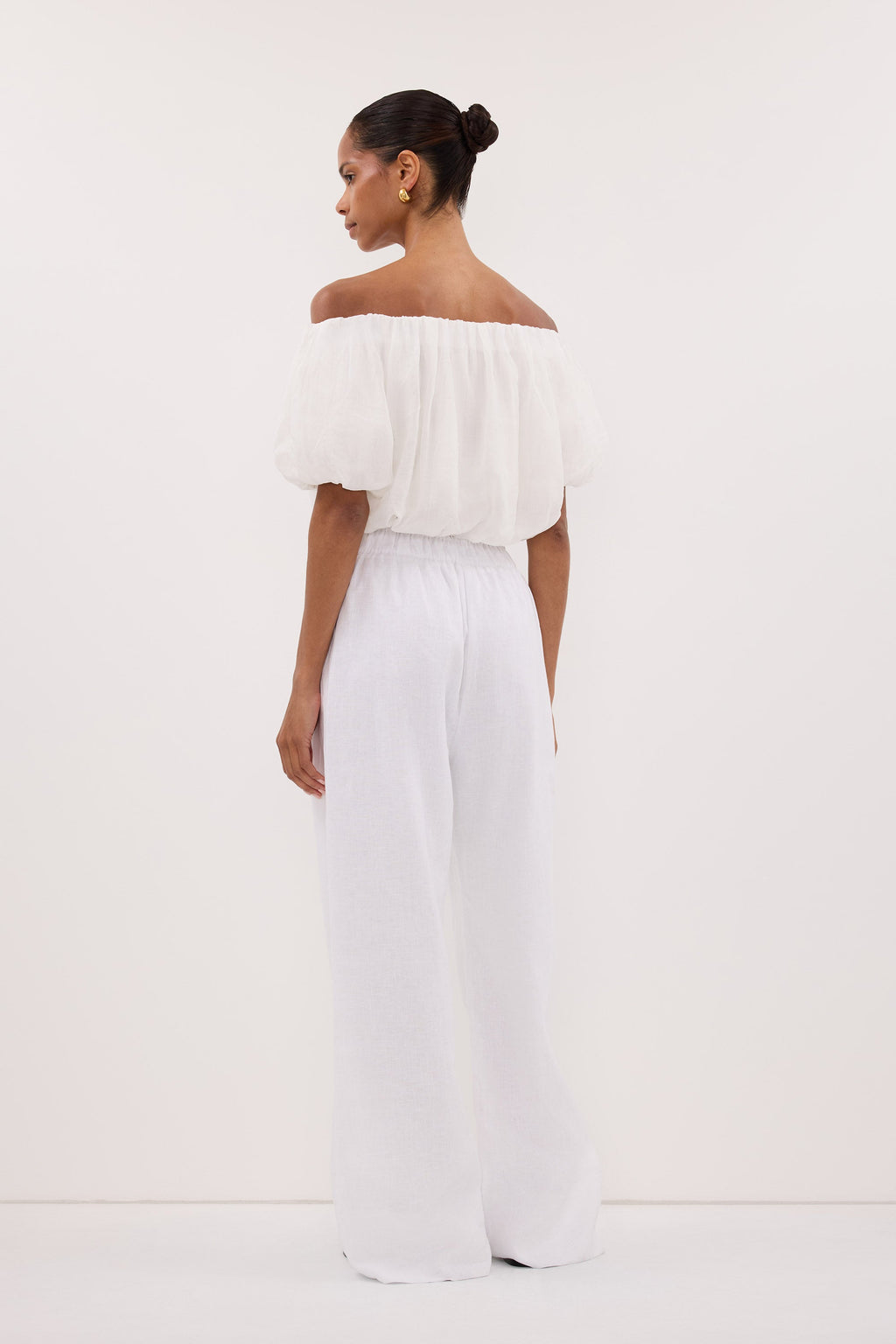 NOA WHITE LINEN PANT