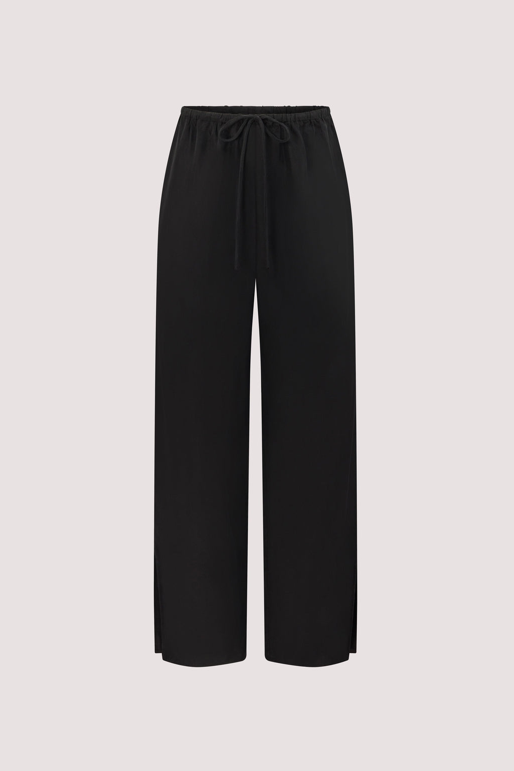 XENA BLACK CUPRO SIDE SPLIT PANT
