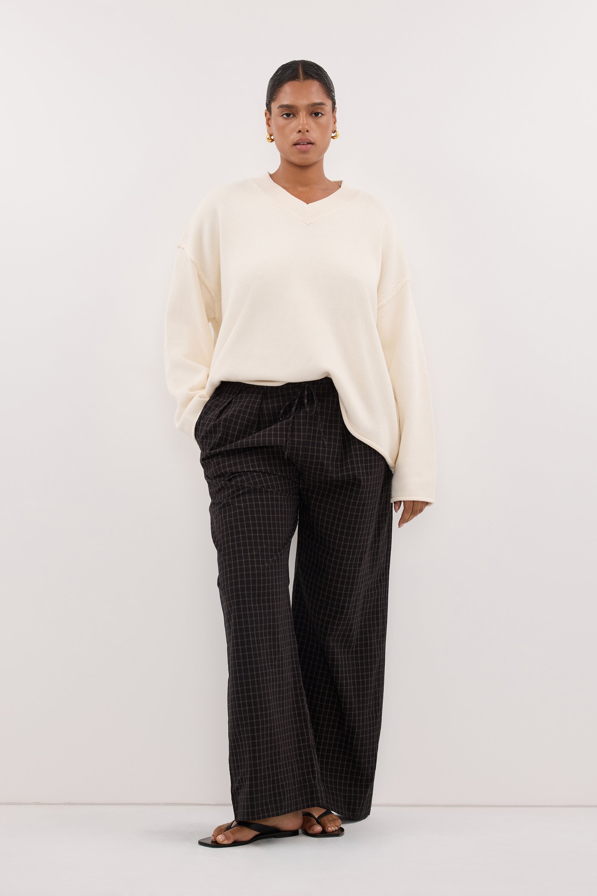 TOVA INK CHECK PANT