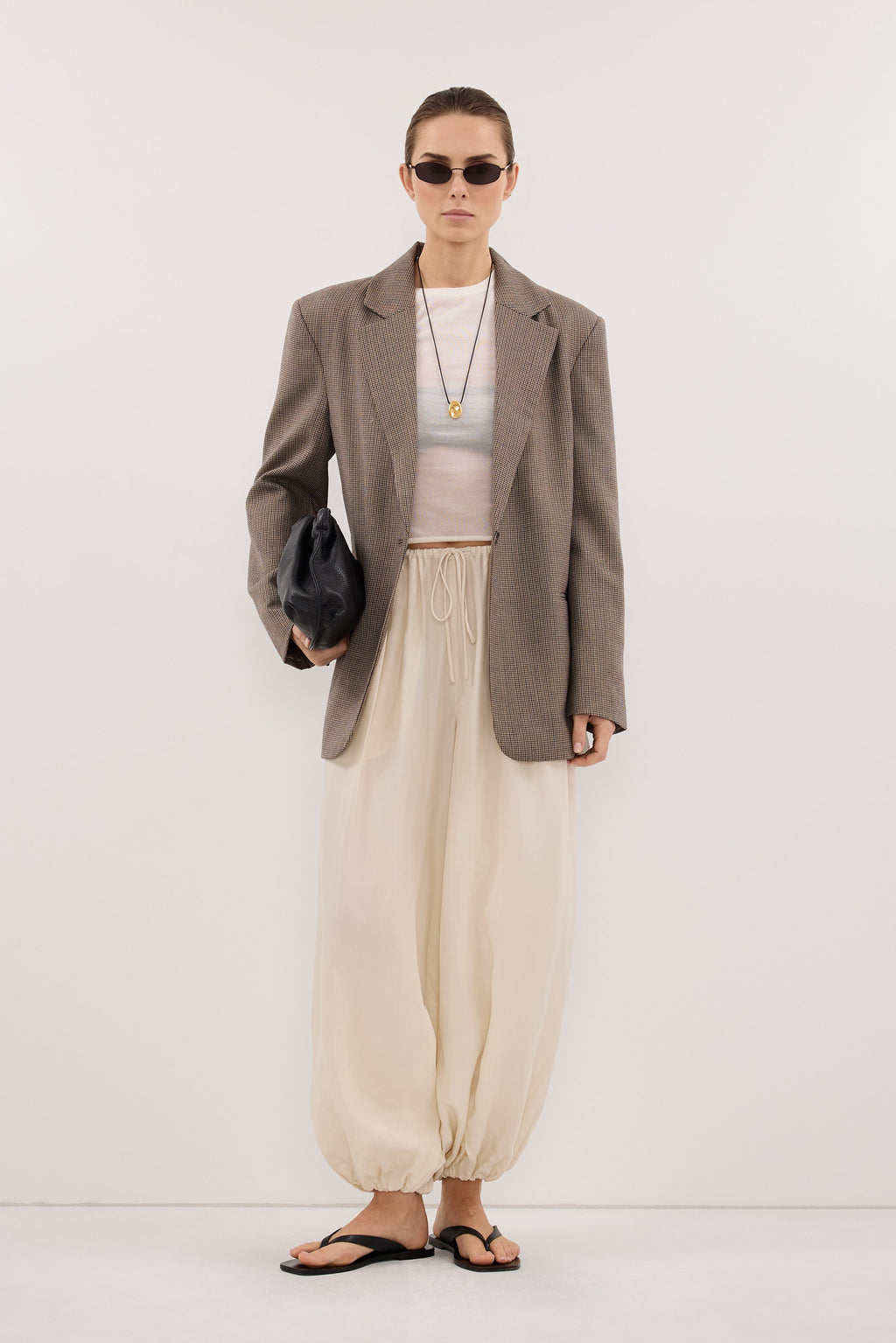 FRANCIS SANDSTONE CUPRO BALLOON PANT