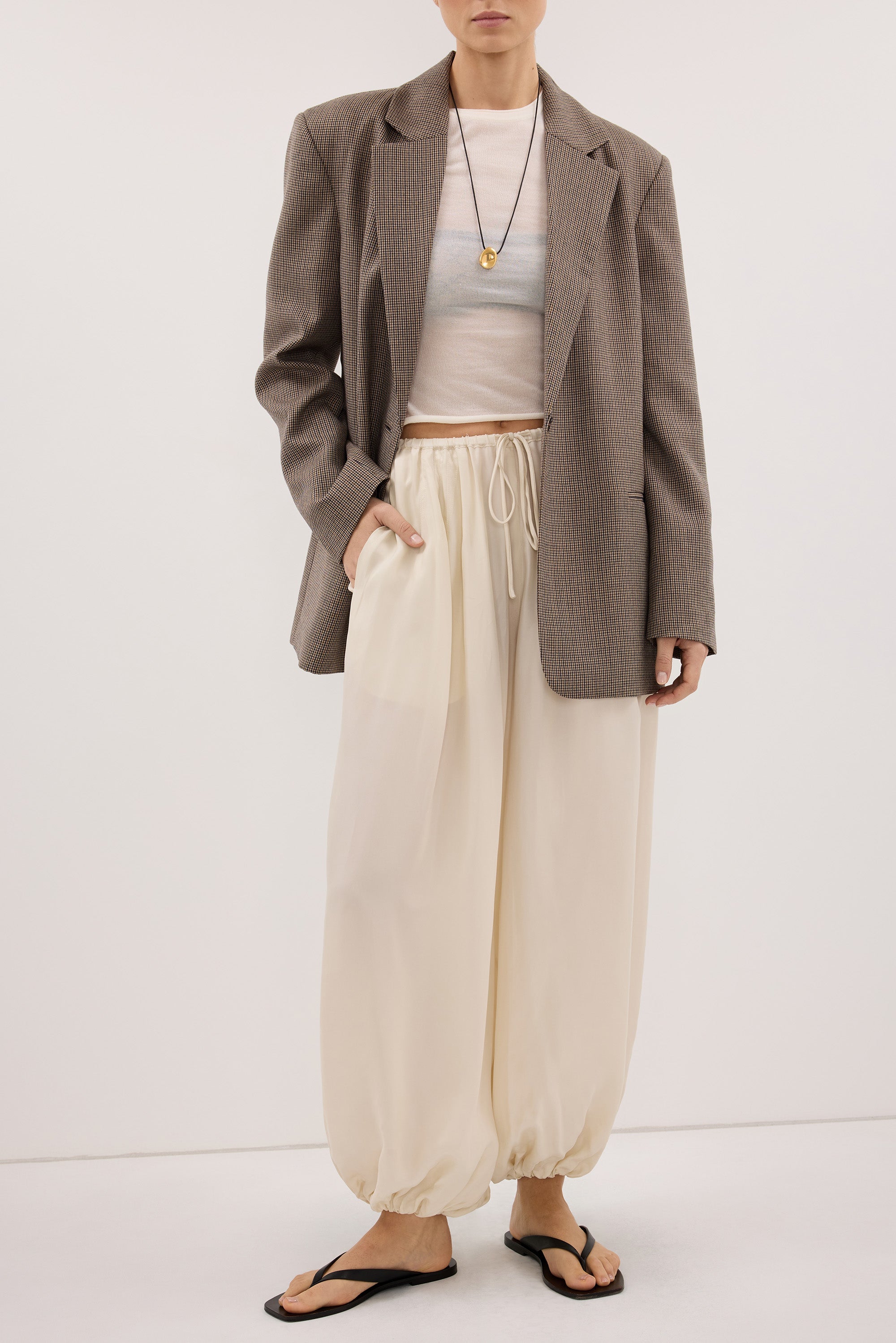 FRANCIS SANDSTONE CUPRO BALLOON PANT