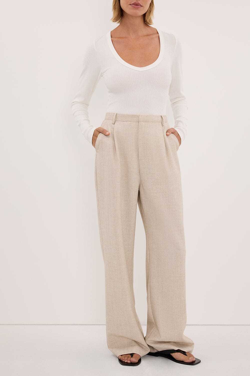 CYRUS NATURAL TAILORED PANT