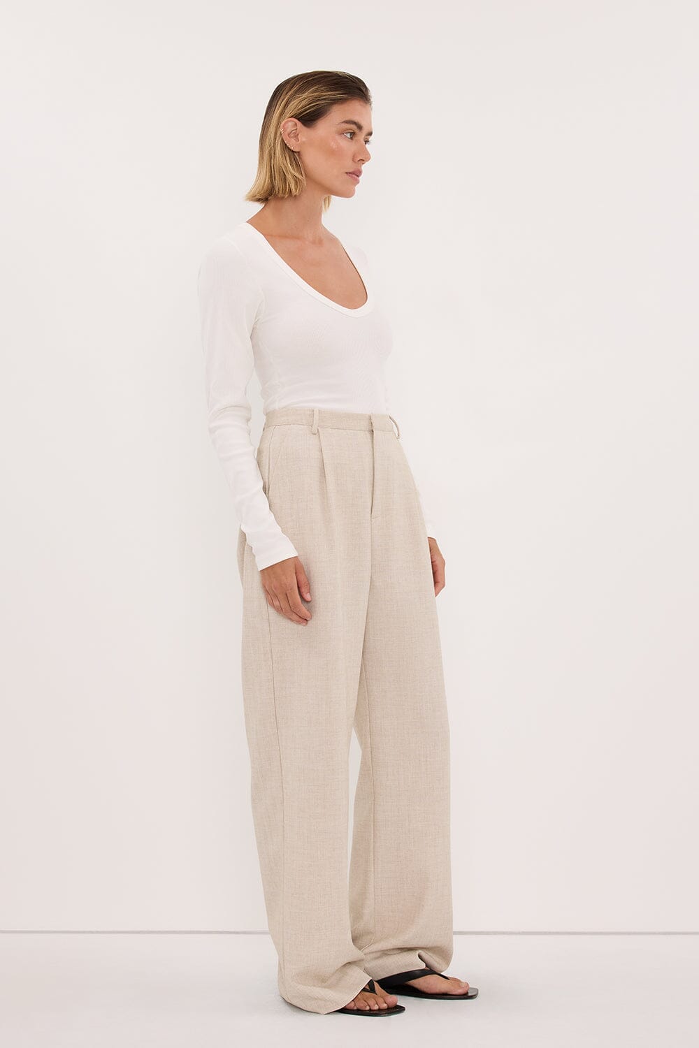 CYRUS NATURAL TAILORED PANT
