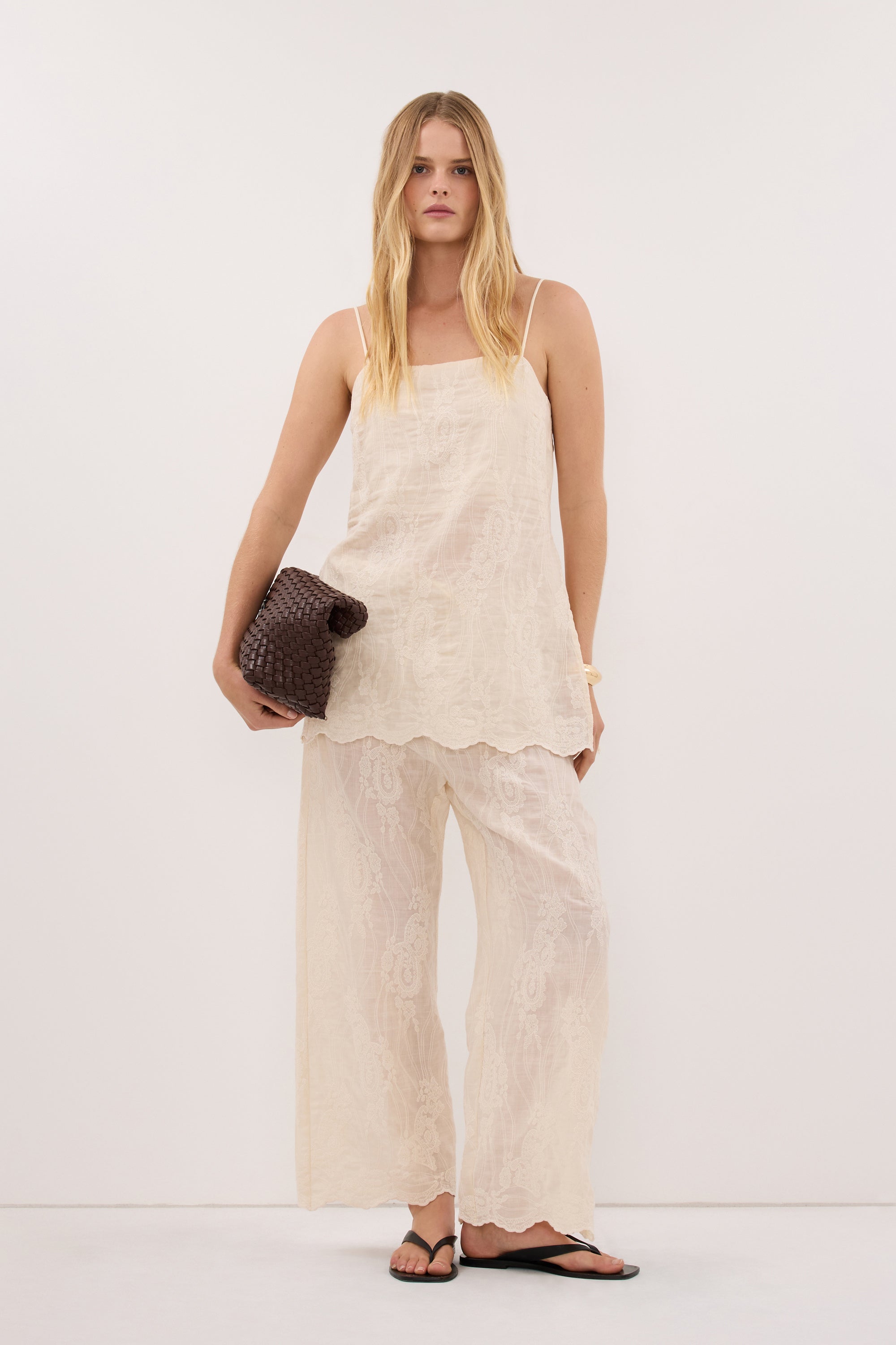 CORDELIA SANDSTONE RAMIE PANT
