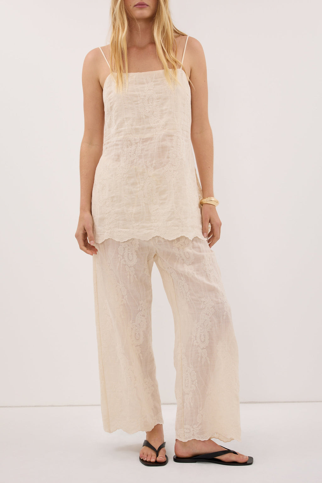 CORDELIA SANDSTONE RAMIE PANT