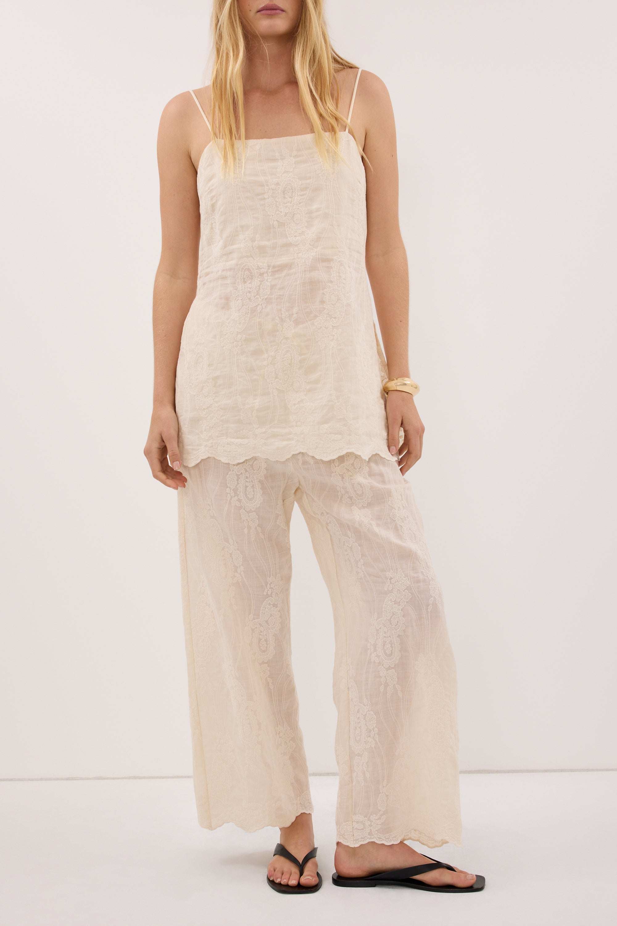 CORDELIA SANDSTONE RAMIE PANT