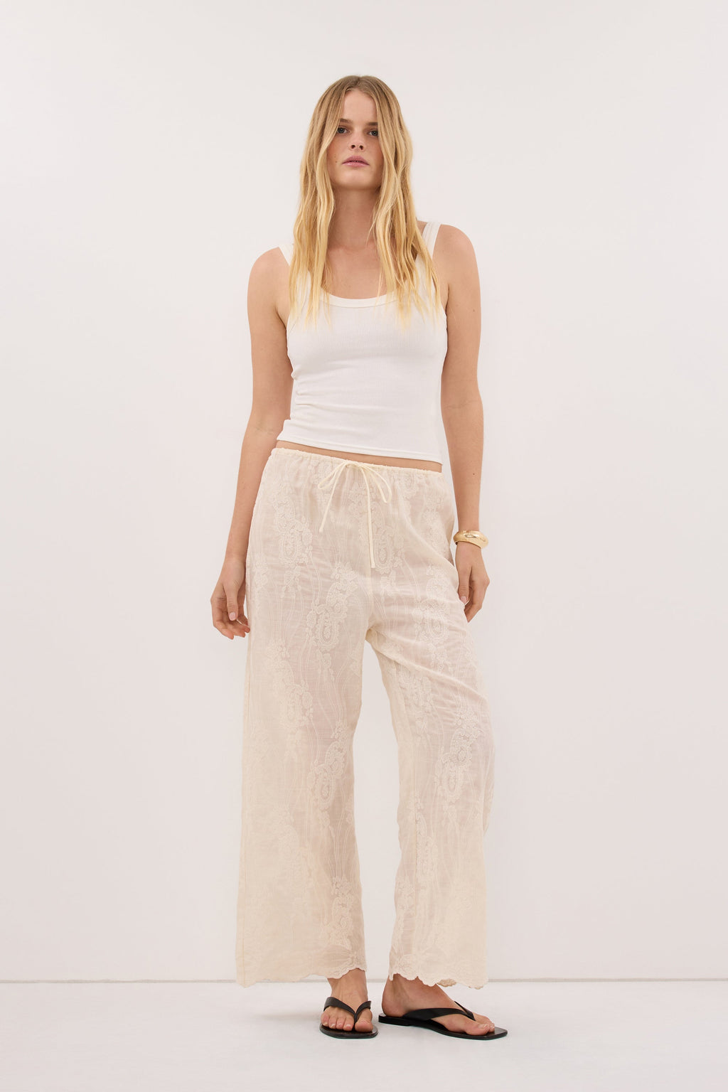CORDELIA SANDSTONE RAMIE PANT