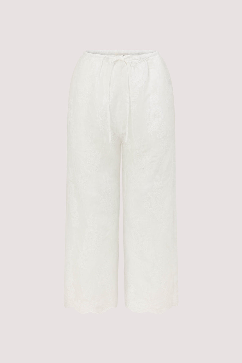 CORDELIA WHITE RAMIE PANT