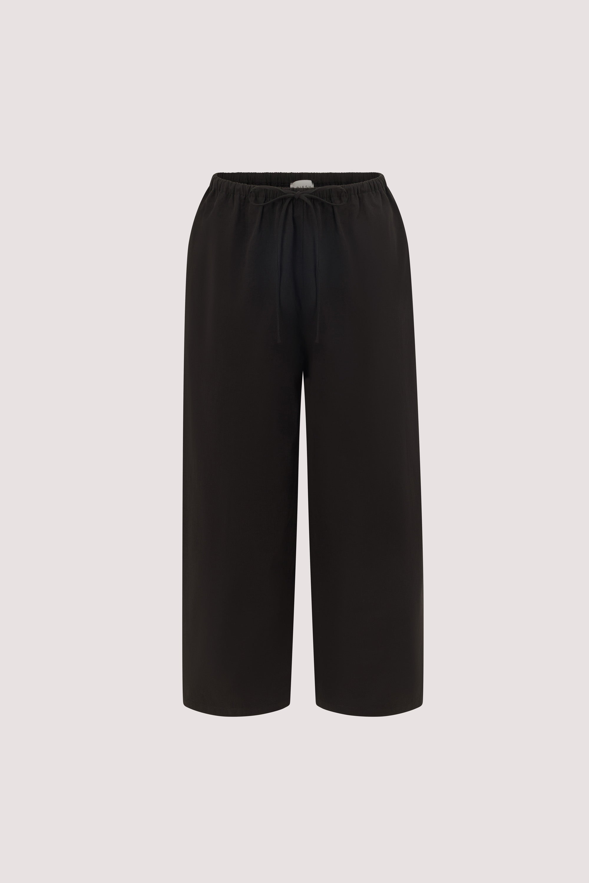 ZAHARA BLACK POPLIN PANT