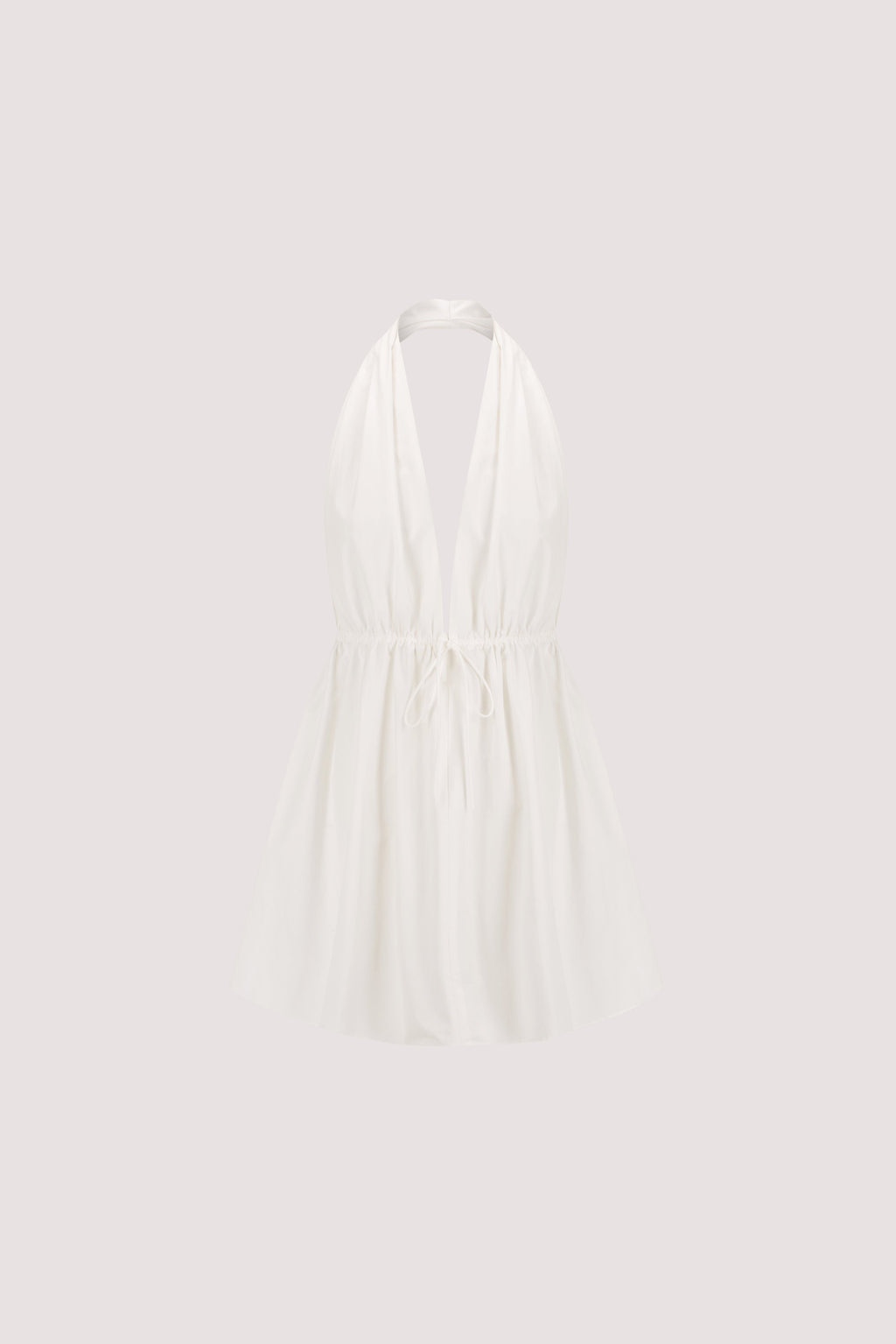 TAMMY WHITE COTTON MINI DRESS