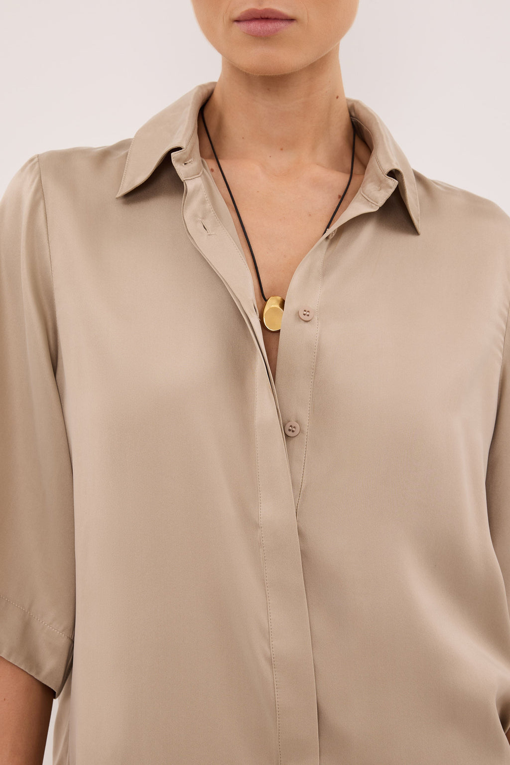 PERCY GOLD SILK SHIRT