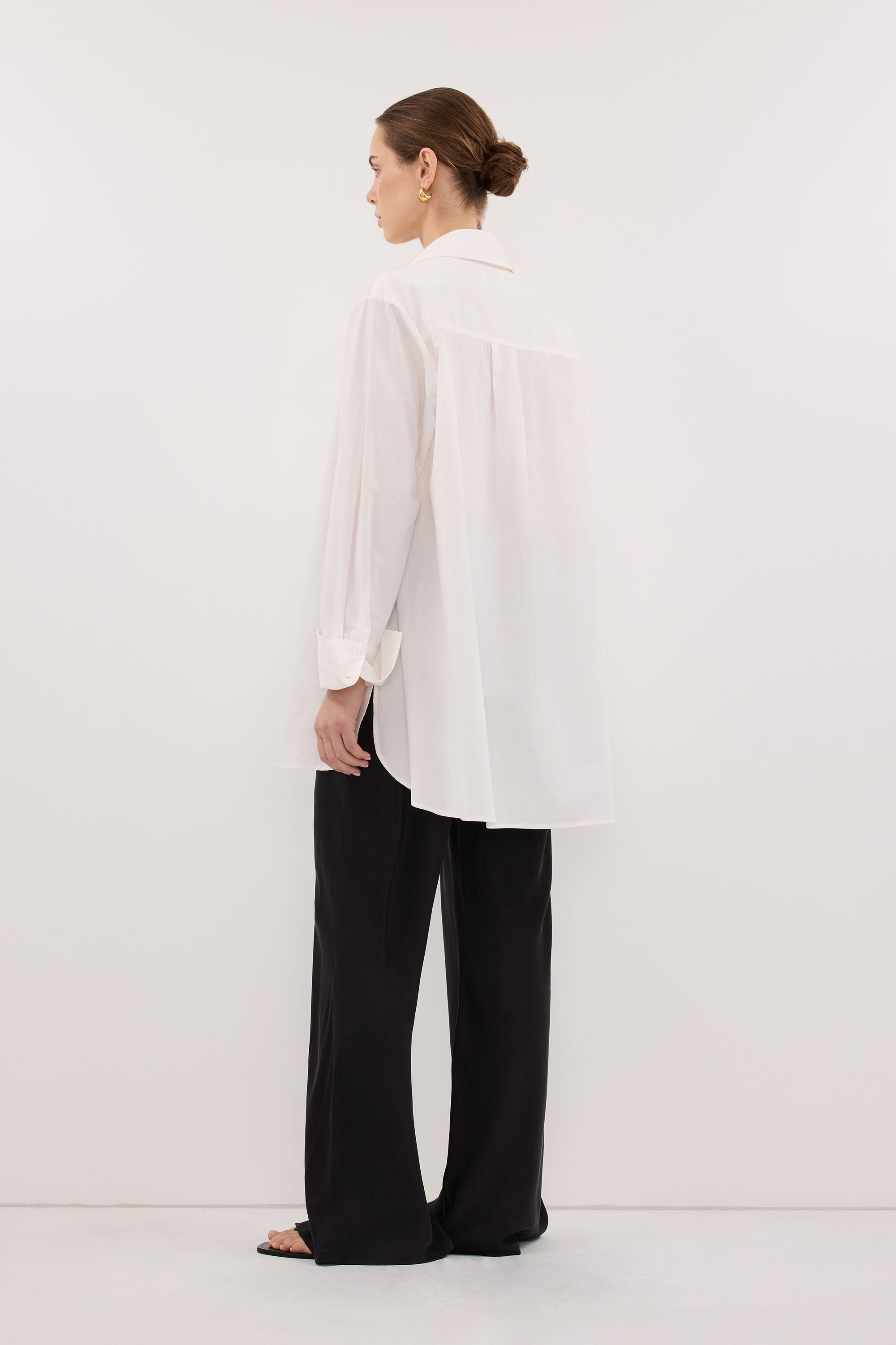 MELANI BLACK SILK BIAS PANT