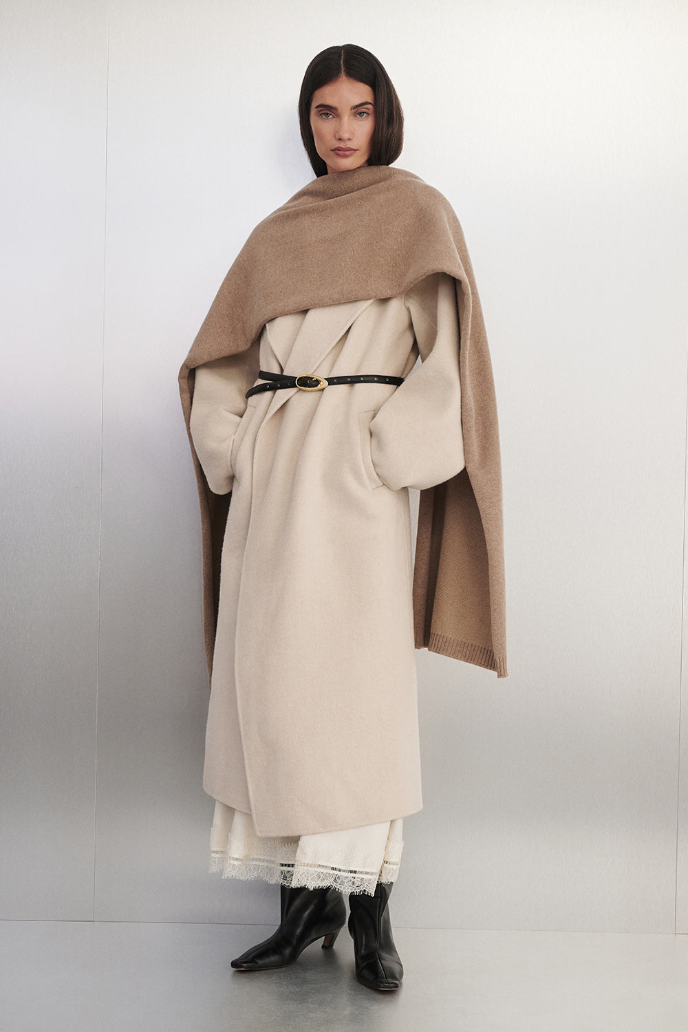 WREN BONE WOOL BLEND COAT