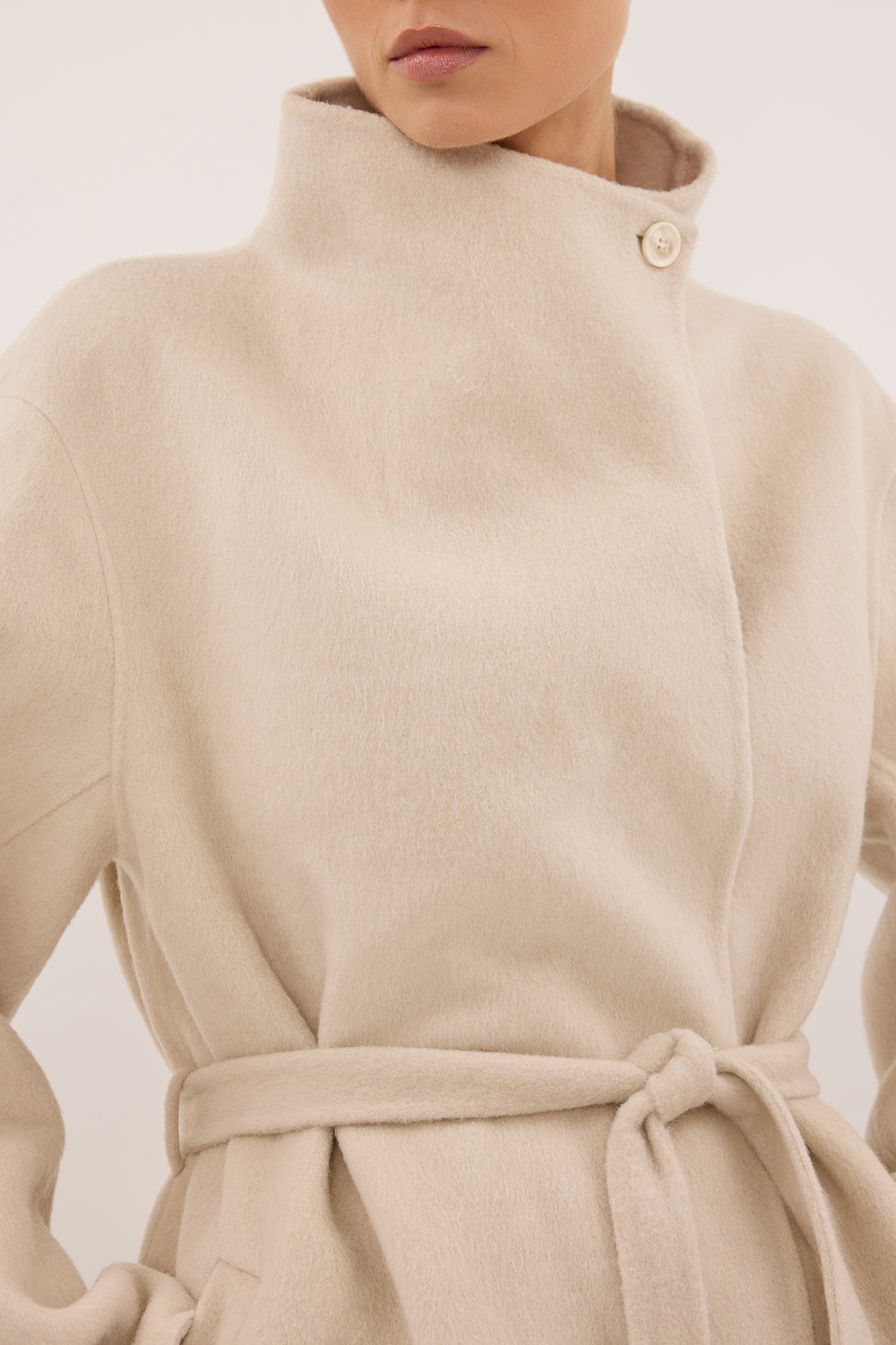 WREN BONE WOOL BLEND COAT
