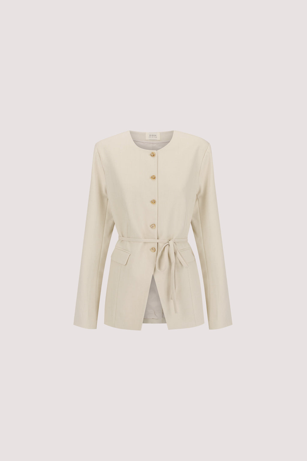 CYRUS BONE COLLARLESS BLAZER