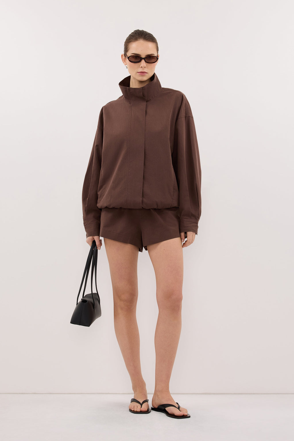 RORY MILK CHOC LIGHTWEIGHT TRACK JACKET