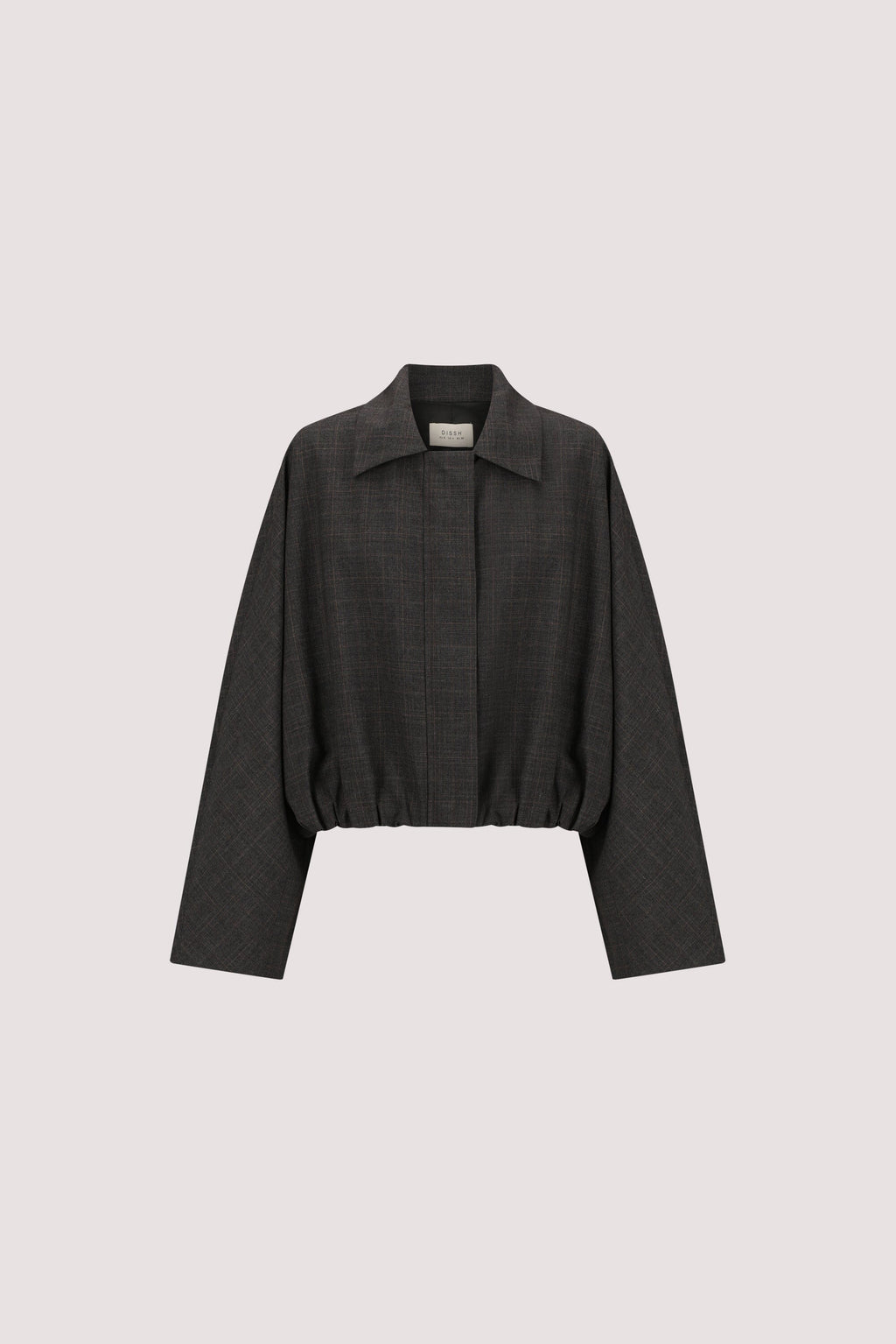 MARCO GREY PLAID BOMBER JACKET