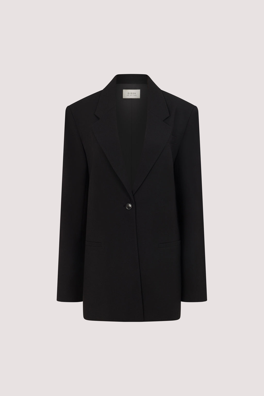 KEATON BLACK SLIM LONGLINE BLAZER