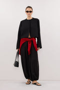 CYRUS BLACK CROPPED BLAZER