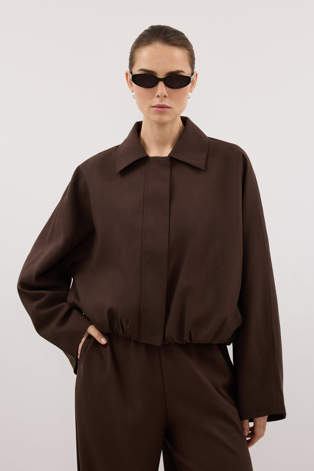 KENDALL MILK CHOC BOMBER JACKET